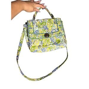 Vera Bradley Julia English Meadow Floral Women’s Quilted Handbag Purse